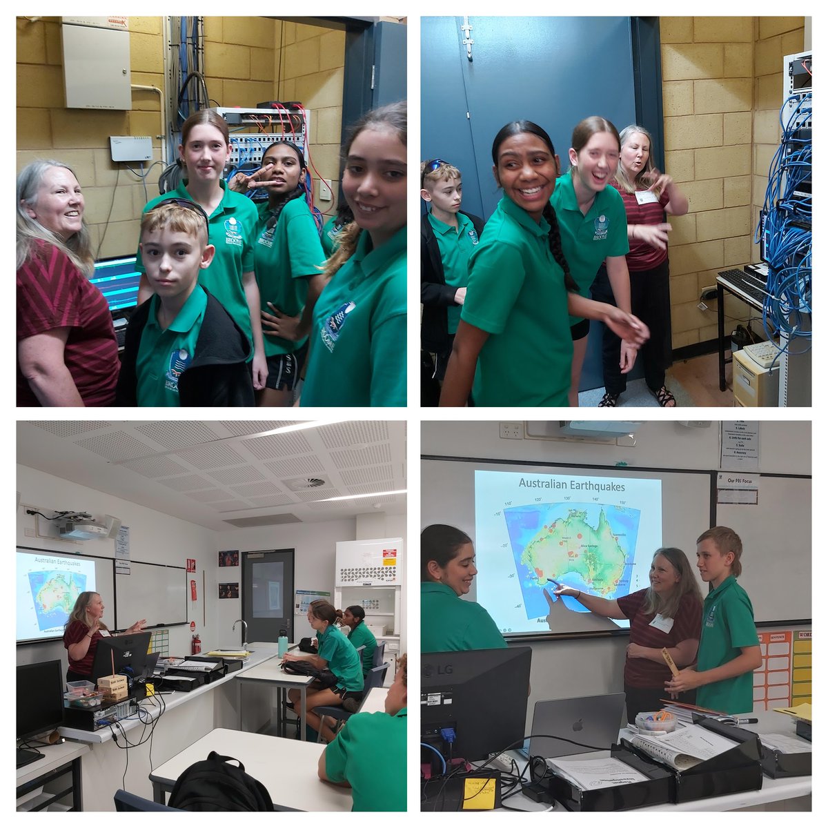 Ground shaking education <a href="/BroomeSHS/">Broome Senior High School</a> today. Making sure the the school seismometer is working the fun way! <a href="/AuScope/">AuScope</a> <a href="/anuearthscience/">ANU Earth Sciences 🌏</a>