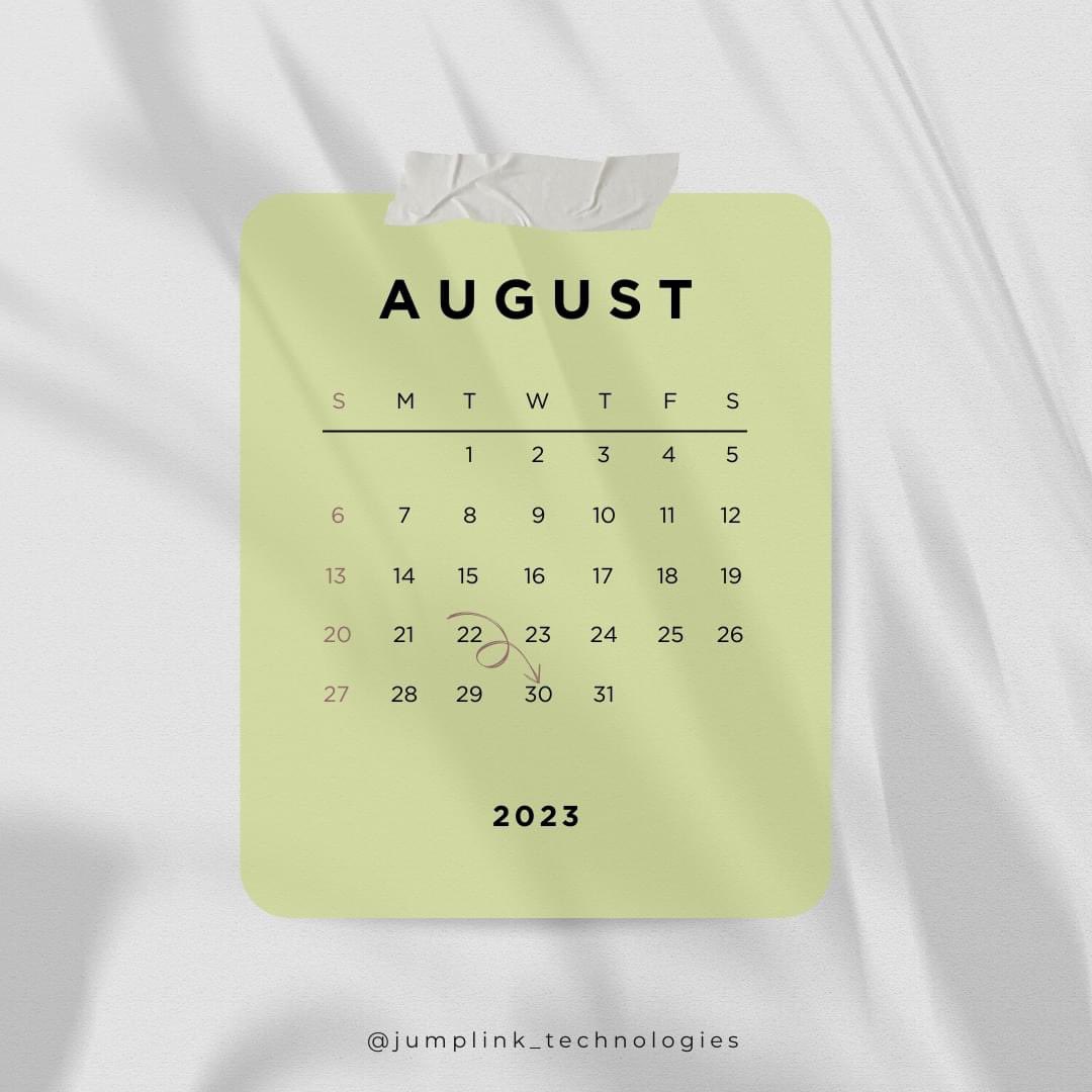 JumplinkTechhub's tweet photo. Welcome to August
...
Happy new month😄 https://t.co/lf6GYKcWFL