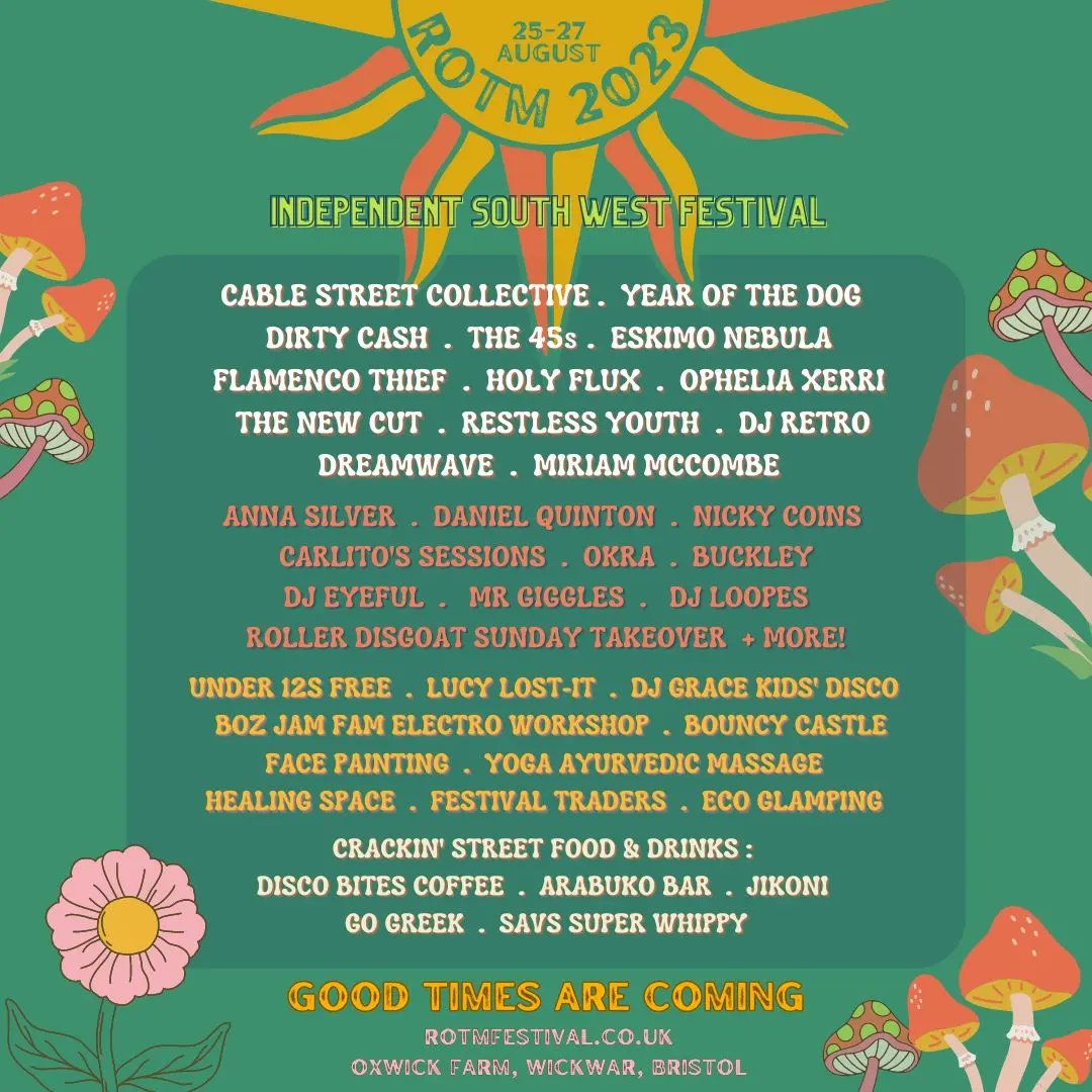 🚨 FESTIVAL ANNOUNCEMENT 🚨

We are headining and closing the beauty of a festival that is Run Of The Mill Festival on Sunday 27th August. 

See you there Somerset 💣