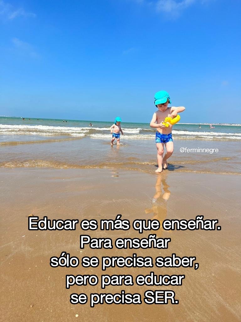 ferminnegre's tweet photo. Educar es más
que enseñar.
Para enseñar
sólo se precisa saber,
pero para educar
se precisa SER... https://t.co/qGWLVw8Xr5