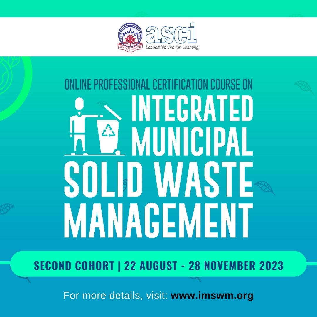 📢 Exciting news from @Urban_ASCI! 🚀 We're thrilled to unveil the 2nd cohort of our Integrated Municipal Solid Waste Management (IMSWM) course. Secure your spot today! Register NOW at imswm.org and join us in building sustainable, resilient cities. 🏙️