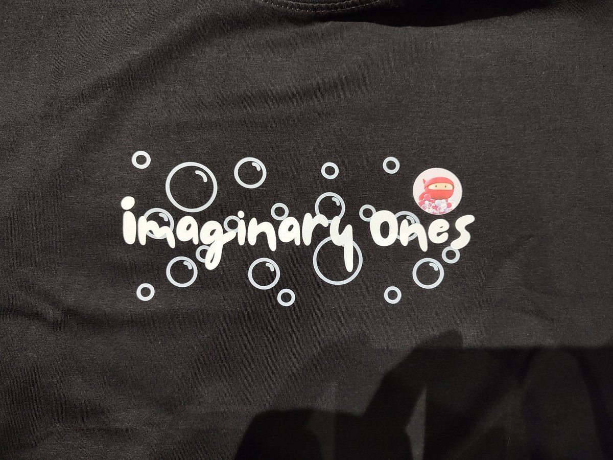 Something came in the mail today! My own customized @Imaginary_Ones shirt 🫧