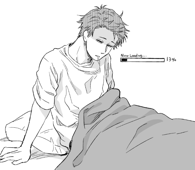 寝起き絵
