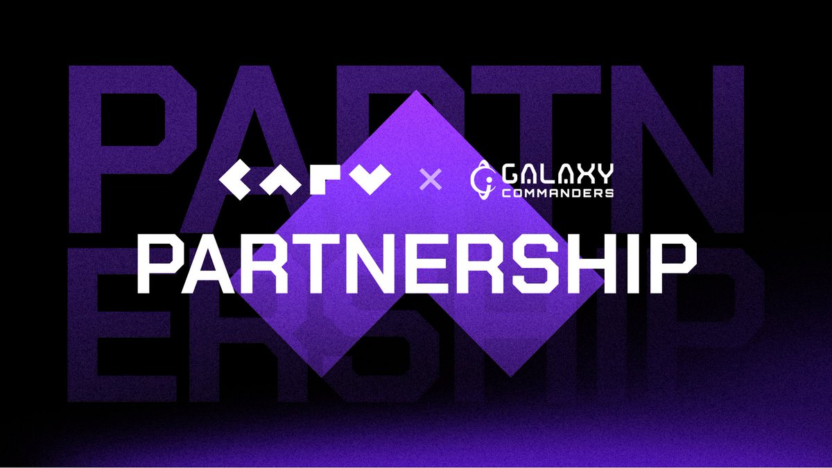 🎉 Partnership Announcement 🎉  
#CARV is thrilled to partner with Galaxy Commanders <a href="/Galaxy_at_War/">Galaxy Commanders</a>, who has just launched their Playtest pre-registration.  

Join the Galaxy Commanders Discord community and share a total of $200! 💰
Don't miss out on this incredible event! 👉