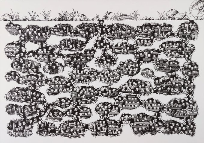 作品として完成しているけどまだまだ描きたくて物足りなくなる。