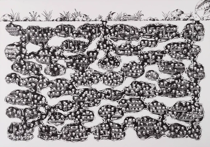 作品として完成しているけどまだまだ描きたくて物足りなくなる。