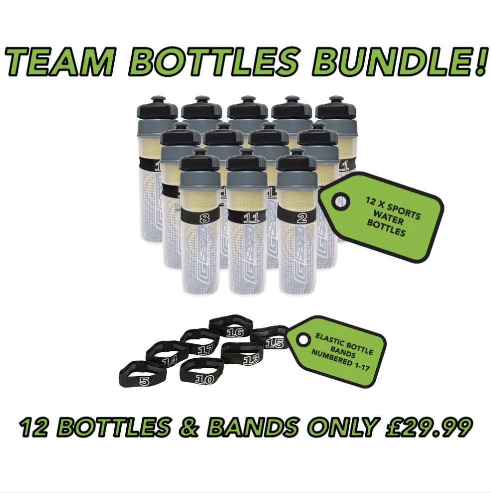 ChildrensFootie's tweet photo. Get ready for the new season with our football team drinks bottles bundles! 💚

Choose from 12 or 16 drinks bottles, team number bands, and bottle carriers.

Find out more and order yours ⤵️
https://t.co/Gbr5WXyace

#KeepHydrated #Football #FootballTraining #FootballEquipment https://t.co/6IPw8iCX2l