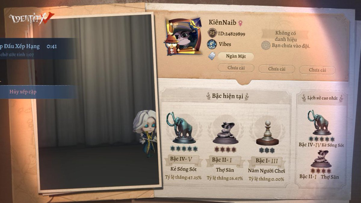 kiendepla's tweet photo. Tôi đang chơi Identity V. Bạn nghĩ đó là game ư? https://t.co/eFdXhqdesI