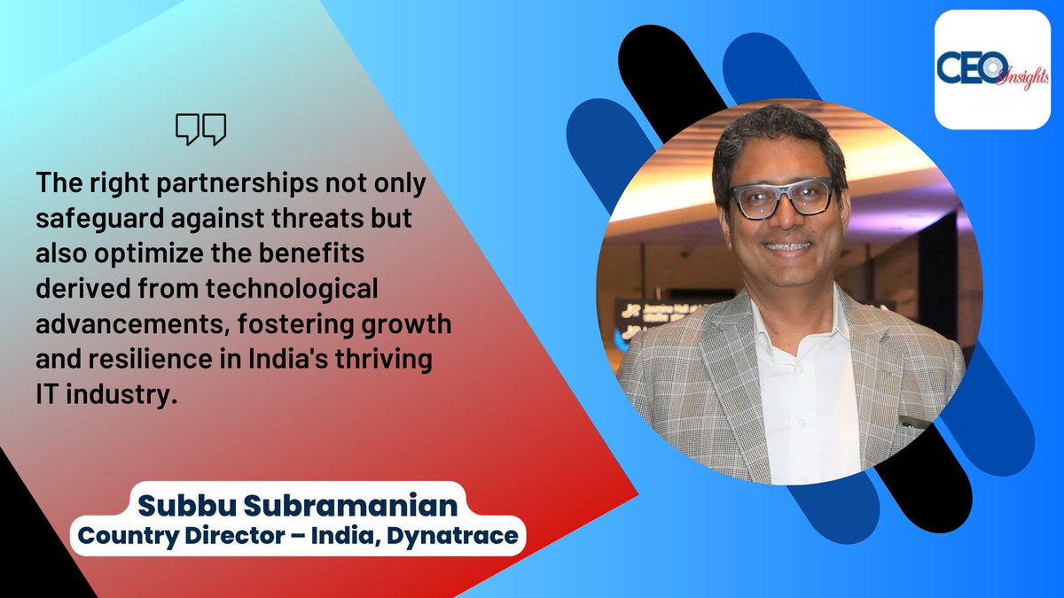 CEO__Insights's tweet photo. In conversation with Subbu Subramanian, Country Director - India, @Dynatrace  

Article: https://t.co/QxyguVYjYq 

#technology #impressive #engagements #transformation #communications #opportunities #supplychain #transformation #business #ecommerce #digital #ceoinsights https://t.co/cX55Ls1K3W