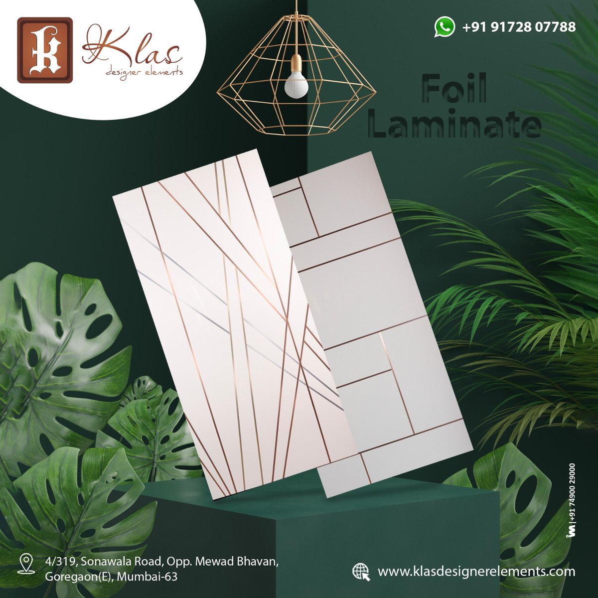 KLAS DESIGNER ELEMENTS (MUMBAI)

For enquiry via WhatsApp click:   
ibais.biz/9172807788

Mr. Sandeep - 9172807788
.
#foillaminates #laminates #woodproduct #woodaccessories #woodwork #architecture #plywood #plywoodproduct