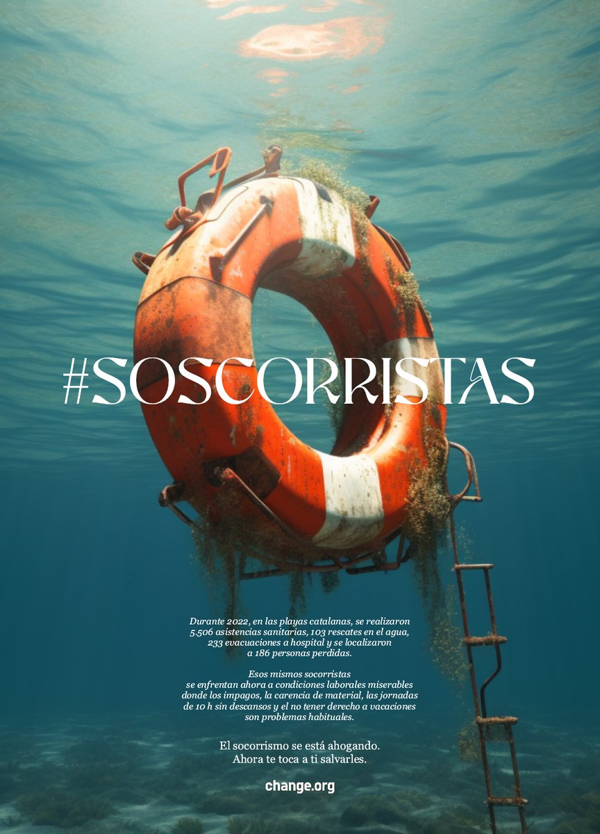 Entre junio y julio ya se han registrado 126 muertos por ahogamiento. 18 víctimas más que el año pasado en lo que va de verano.

El socorrismo en España está pasando por uno de sus peores momentos. ¿Nos ayudas? 

#SOScorristas #IA #MidJourney

chng.it/ZgdC6S8MpS