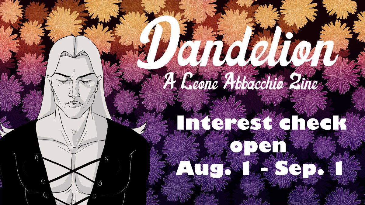 LeoneZine's tweet photo. Our interest check is now open! Please feel free to access it via the link below, and let us know if you have any questions or comments! The interest check will be open until September 1st!
https://t.co/1yxh6fPtXq https://t.co/gfOsSA163k