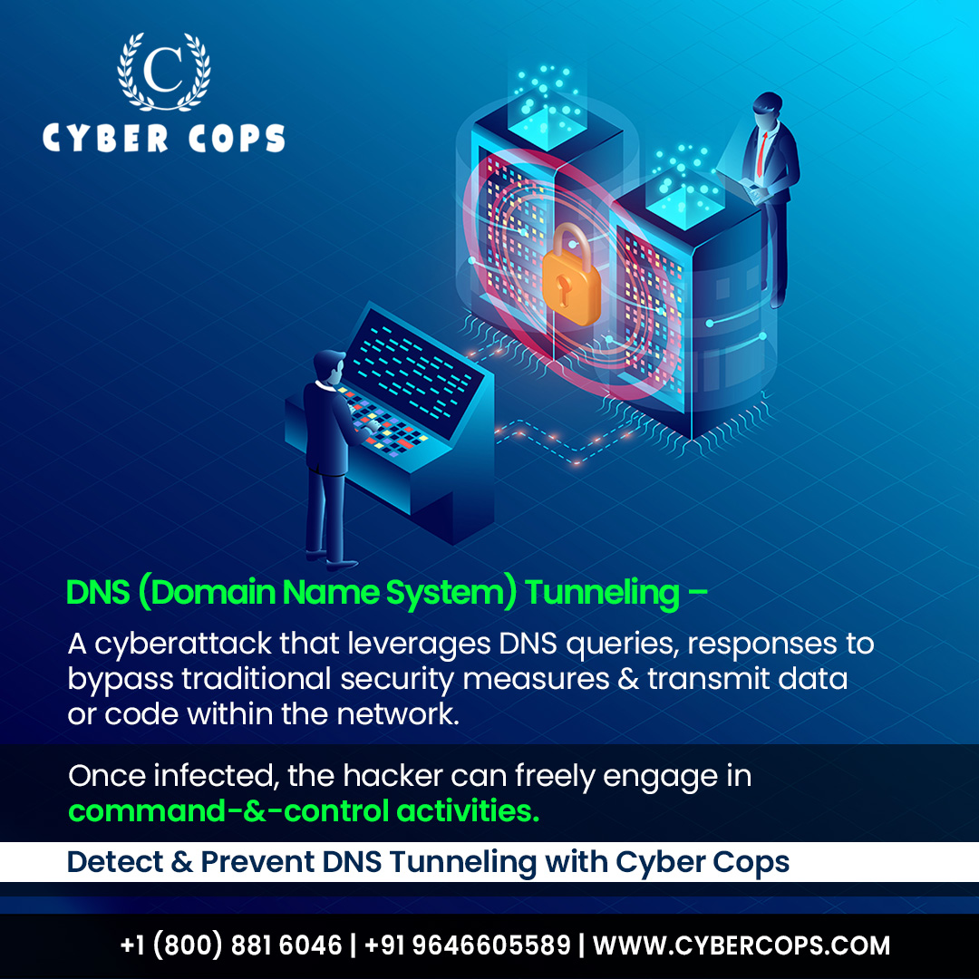 Cyber_Cops_'s tweet photo. As DNS attacks are easy to deploy, the number of attacks has increased in recent years. To guard yourself against such attacks, partner with a smart cyber security solution - Cyber Cops.  
:
#cybersecurity #cybersecurityprogram #datasecurity #ransomware #dns #dnsattack #CyberCops https://t.co/05w7CW6nya