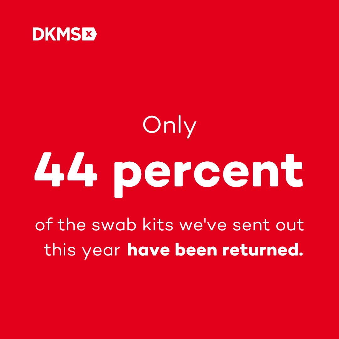 DKMS_uk's tweet photo. Over half of the swab kits we've sent out this year have NOT been returned! 😱

Until you return your swab kit to us, you are only half a #lifesaver. 💔

So, if you have recently received a #DKMS swab kit, complete your kit and pop it in the post box. It’s that simple! 🙌 https://t.co/HviaqWWLlg