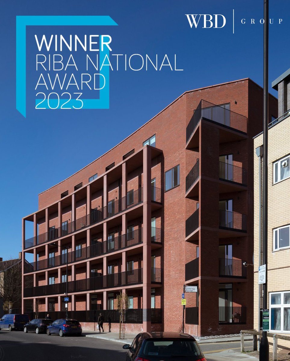 We are thrilled to announce that two of #WBDGroup's projects, Taylor &amp; Chatto Courts and Wilmott Court, Frampton Park Estate for Hackney Council have been honoured with a prestigious RIBA National Award 2023.
#Innovate #Sustainability #RIBA2023 #Guildmore #HenleyHaleBrown