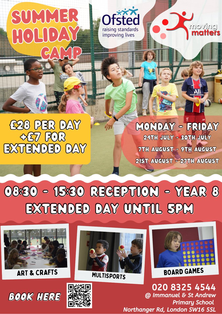 Moving_Matters's tweet photo. Friends and Family Discount 🚨

Our Holiday Camps are even better when enjoyed with friends and family 

For the remainder of the Summer Holiday, you can take advantage of this offer, saving 10% on all bookings using code: "FAM10"

https://t.co/QUEGZ3MquC https://t.co/4qJJIctMPj