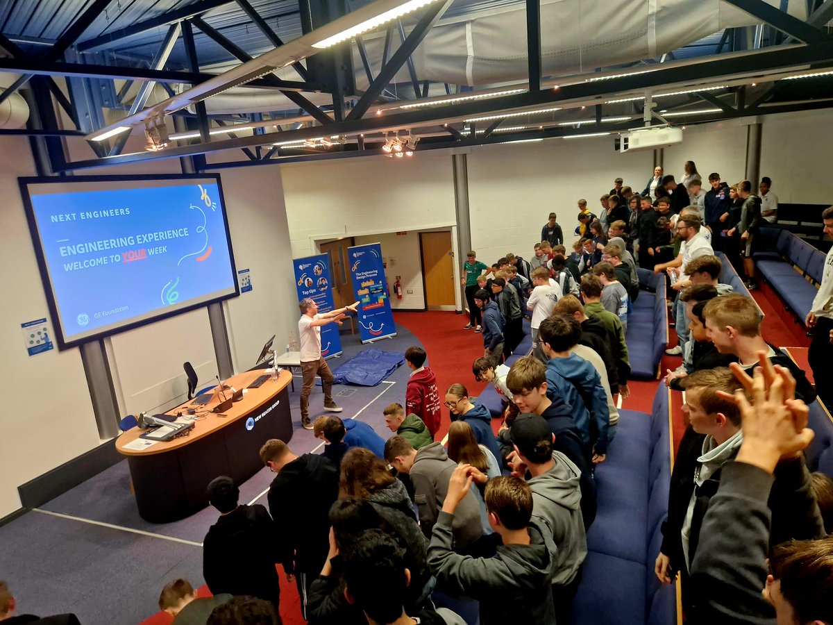 TILG_UK's tweet photo. It's day 2 of the NEXT ENGINEERS: Staffordshire Engineering Experience  &amp; our aspiring engineers have already had an action-packed morning with an icebreaker task and intro to the "Save The Water" challenge 💧💪

#NextEngineers #engineeringeducation #GEfoundation #engineering https://t.co/ATkmT3yFcw