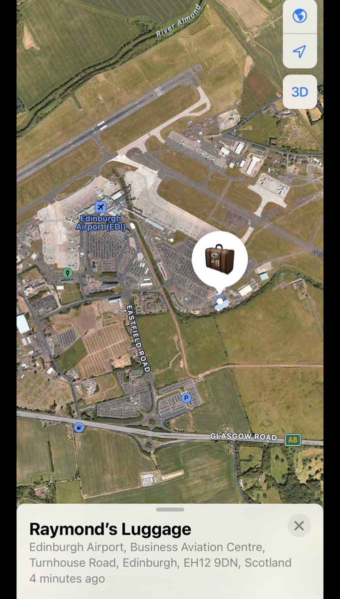 My boyfriend has now been waiting two days for his bags to move despite having AirTags that show exactly where they are and without anyone answering any calls. This is a disgrace <a href="/swissportNews/">Swissport</a>      <a href="/AerLingus/">Aer Lingus</a> <a href="/EDI_Airport/">Edinburgh Airport</a>