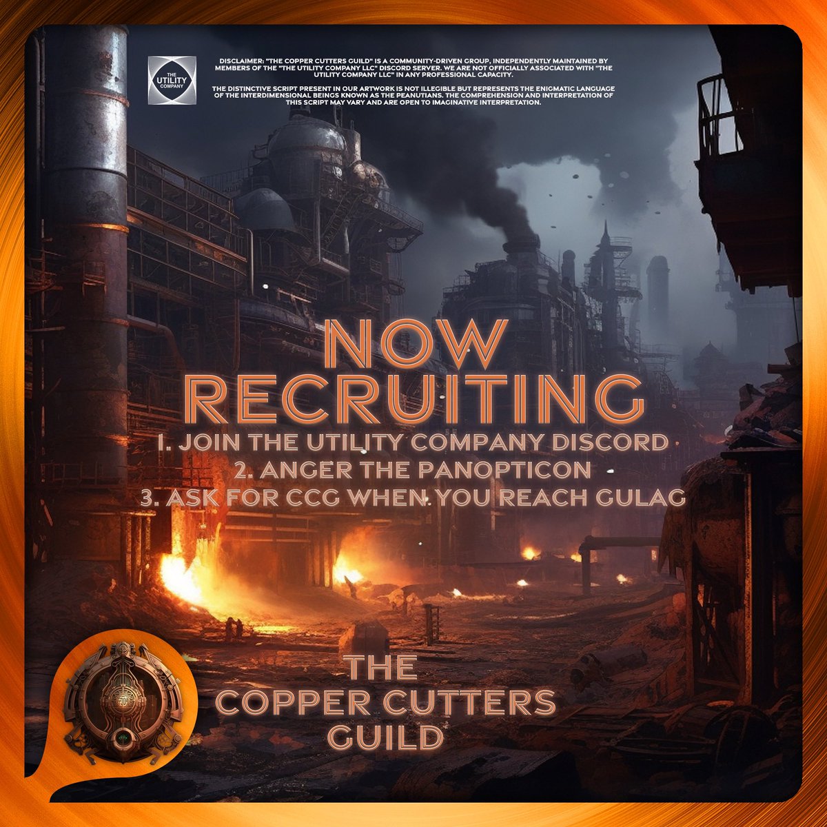 CopperCutters's tweet photo. 🤝 Join The @The_Utility_Co
🫵 Support The Copper Cutters Guild

🏴‍☠️📦 Embrace the power of sharing everything earned with your guild members! 

🔭Discover more by joining now!  
#Guildup #TeamworkMakesTheDreamWork https://t.co/gHzd9lFC49