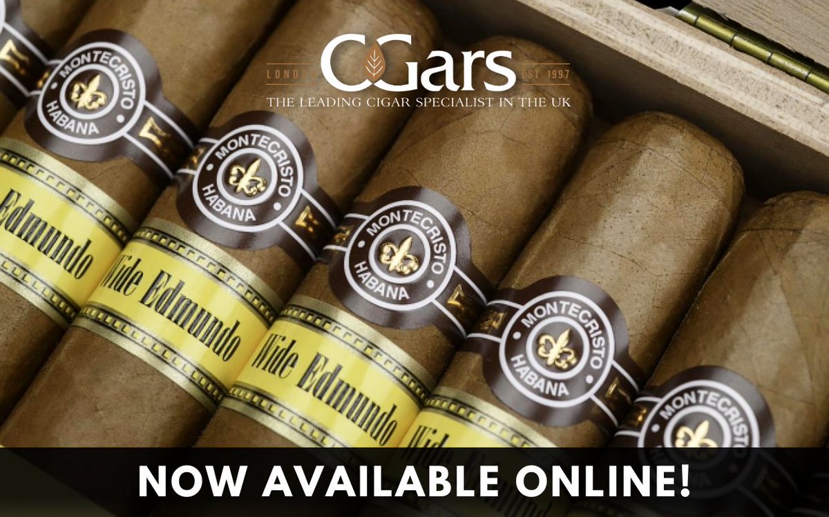 The wait is over...

You can now purchase the Montecristo Wide Edmundo online!

tinyurl.com/mry6667p

#new #newinstock #newcigar #cuban #montecristo