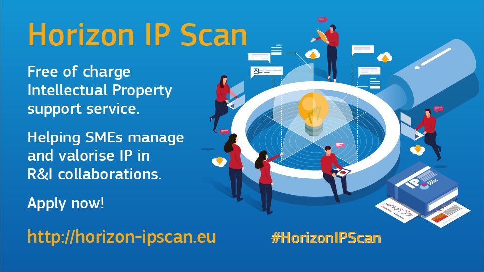 IPRHelpdesk's tweet photo. Are you an SME involved in a EU-Funded collaborative project?

#HorizonIPScan team will help you to efficiently manage and valorise your #IP in collaborative R&amp;I efforts.

👉 https://t.co/PEQoz6txJ5

Submit your application until 31 August: https://t.co/rUhq53ZVg5 https://t.co/H8py2r1zjP