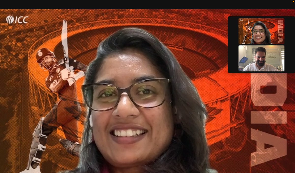 Shajin8020's tweet photo. Grateful to have had a Zoom meet with India's cricket legend and former captain, Mithali Raj @mithaliraj to discuss some exciting projects. Thank you very much for your time - a true fan boy moment! 🏏

#MithaliRaj #LegendaryCricketer #FanMoment #shajin8020 #projects #discussion https://t.co/bOrCs96Za8