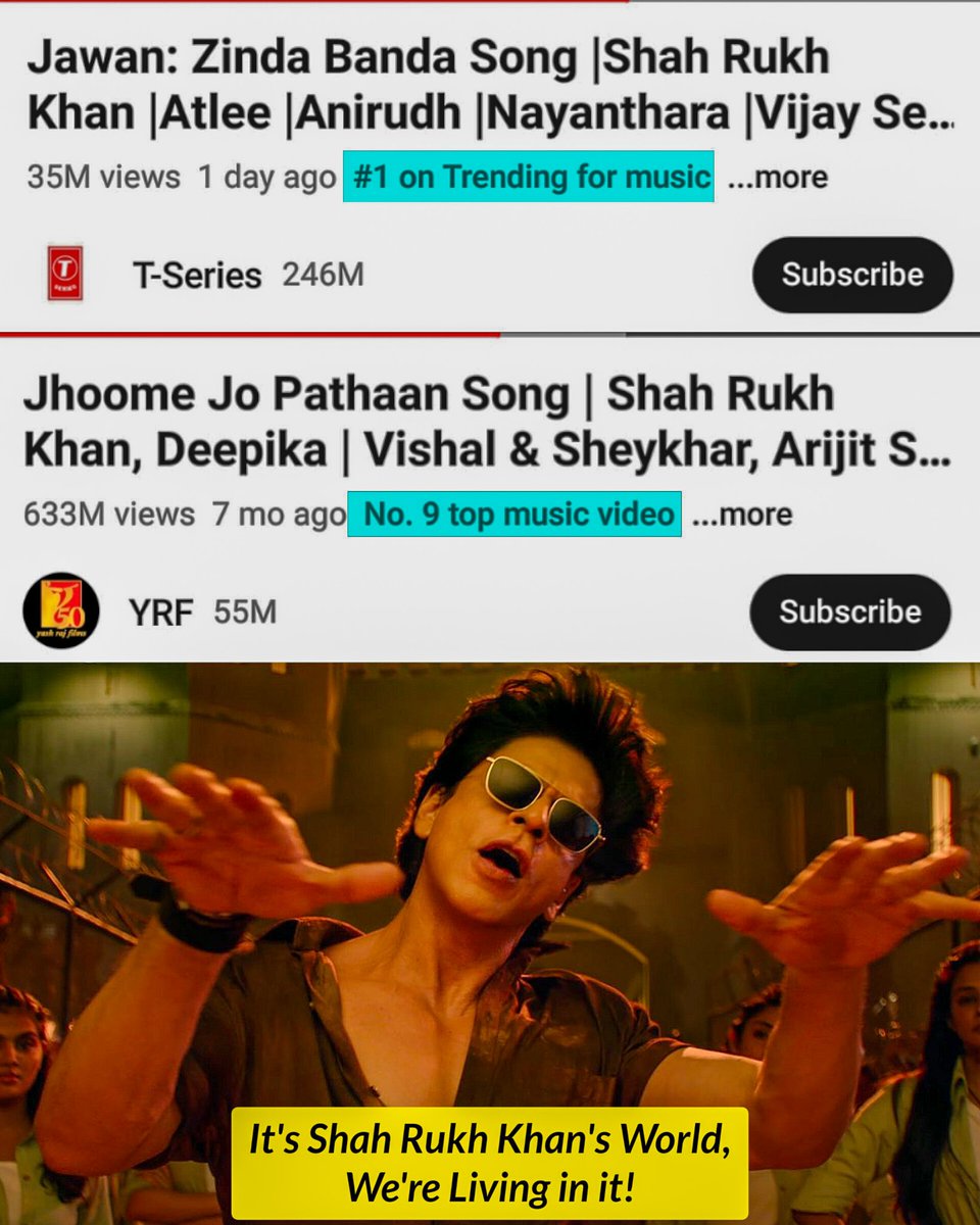FB_BFKK's tweet photo. It's Shah Rukh Khan's World, We're Living in it! ❤️🙇

#ZindaBanda #JhoomeJoPathaan #ShahRukhKhan #Jawan https://t.co/i1iZ6nHhad