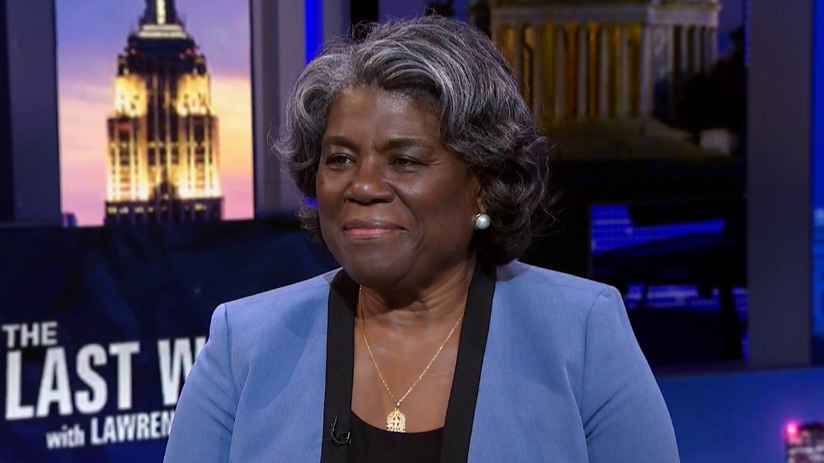 .@USAmbUN Linda Thomas-Greenfield joins @Lawrence to discuss U.S. priorities as it prepares to assume the presidency of the U.N. Security Council amid Russia’s ongoing war in Ukraine and challenges to human rights and democratic values elsewhere. on.msnbc.com/3Qhwp65