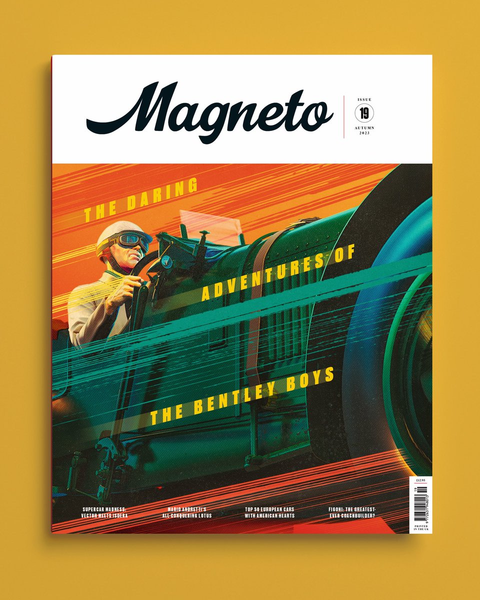 peteallendesign's tweet photo. N E W   W O R K !  Issue 19 of @magnetomagazine. The latest cover features the work of illustrator @TavisCoburn and celebrates the incredible adventures of the Bentley Boys.

Illustration: @tavisco1 @agencydu
Words: @Andrew_Frankel
#magazine #magazinecover #illustration #bentley https://t.co/P6tzn5ZMgz