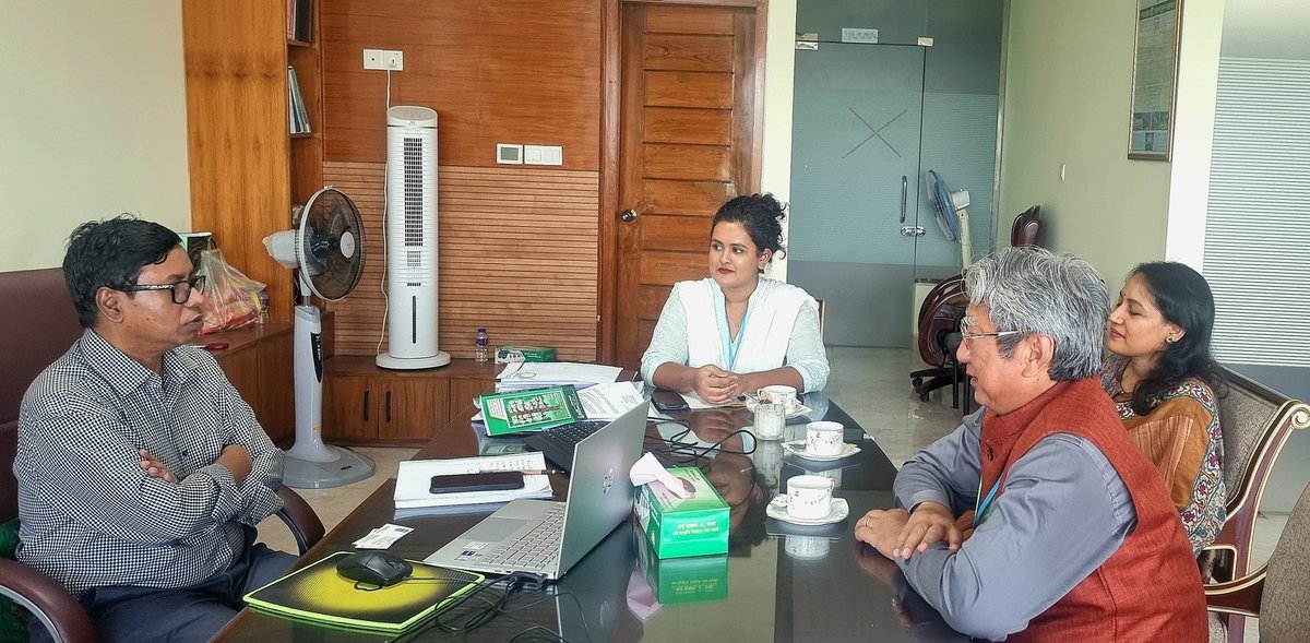 PrasenjitKabil's tweet photo. Excited to share a glimpse of the first meeting between @UNDP and the National Board of Revenue's Member, Tax Policy for exploring avenues of collaboration on #SDGs and Taxation in #Bangladesh https://t.co/7ZVE2AKsjK
