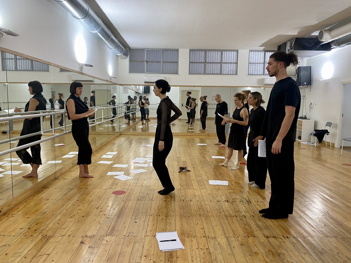 eleonorabrizi's tweet photo. In Palermo with @operator_______ rehearsing the movements scores of #humanunreadable with dancers from Sicily - second token of the project in the making. 
~~~
This is one of the most fascinating things I have ever seen in “digital” art practice. Also, human body, mind and the perception of one same move will never be the same or repeat twice. Body is the most fantastic algorithm and we all are one piece of generative art. #vulnerability 
@aniacatherine @dejhati
