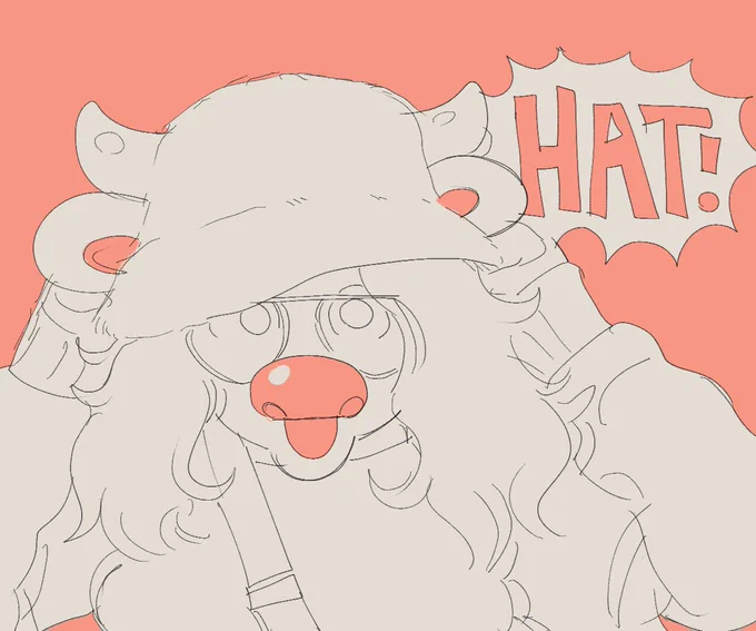 silly doodle, this hat is what made me make a cow version of myself