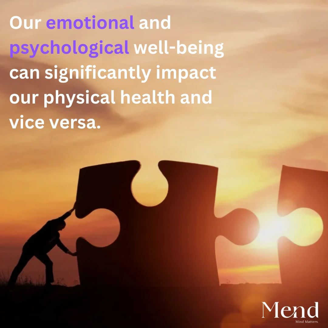 MendNMH's tweet photo. Uncover the Mind-Body Connection! 🧠💪 Learn how your mental health impacts your physical well-being and vice versa. Explore neurotransmitters, coping mechanisms, and lifestyle factors for a healthier you! Article link in Bio.🌟 #MindBodyConnection #MentalHealth #Wellness https://t.co/dpoAoPysHb