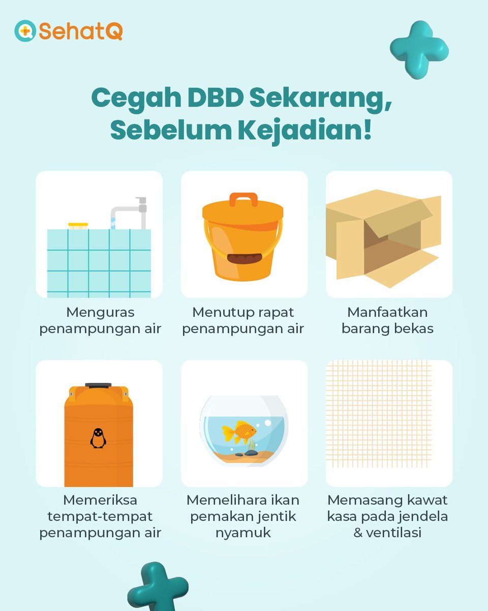 sehatq's tweet photo. Berasa nggak sih akhir-akhir ini banyak nyamuk? 🦟

Hati-hati lho, kasus demam bedarah lagi naik di beberapa daerah. Yuk, cegah penularan DBD dengan beberapa cara berikut, nih!👌🏼

Semoga sehat terus yaaa  ☺️

#SehatQ #DBD #CegahDBD https://t.co/TcyNEDkS7S