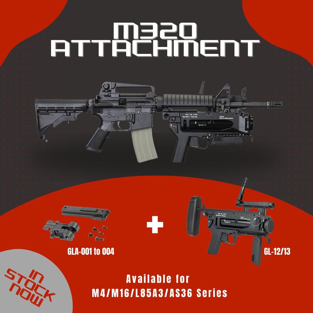 Say hello to the game-changing M320 attachment! 🎉🔫
It is made of top-quality steel, with its quick detach system, ensuring durability and reliability for all your airsoft games. 
#airsoft #ares #Amoeba