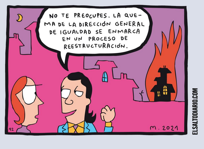 Este es de hace un par de años, pero viene también muy bien estos días de gobiernos regres de subirse el sueldo, prohibir obras de teatro y quitar igualdad.