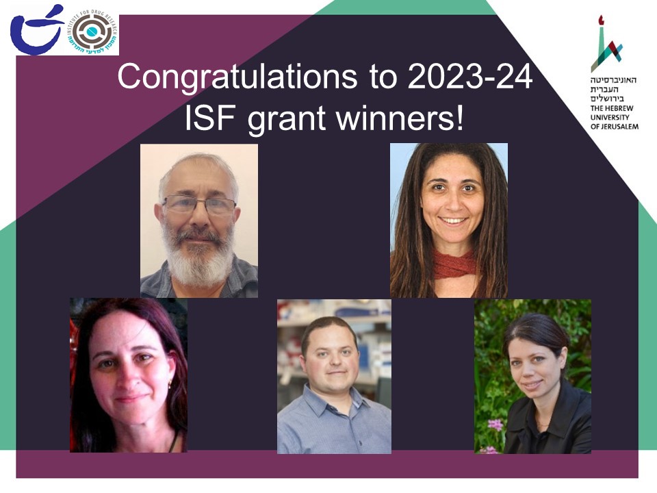 Amazing achievement from our school! 5 Research labs were awarded ISF grants for the coming years! Congratulations to @zviyaari, Avital, Ofra, Dan, and Sarah! @HebrewU @Hujimed