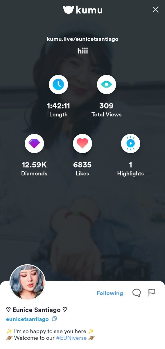 thinkinabtEU's tweet photo. after 77 days of no live stream, she's finally back!!!! we missed you po, Ate @eunicetsantiago ♡♡♡ https://t.co/Wu2TaBIwwP