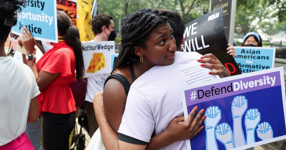 US colleges refashion student essay prompts after ban on affirmative action reut.rs/47fJ3s2