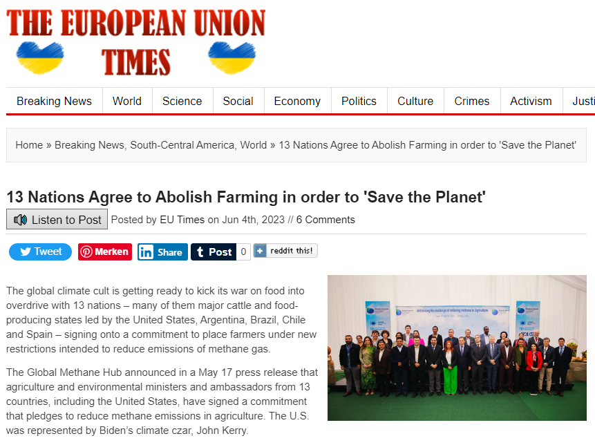 AndersonAfDMdEP's tweet photo. Are you getting it yet? ARE YOU GETTING IT YET???

Next sceme to spill billions and billions of profits into globally operating corporations. This time with the added bonus of driving all peoples into complete dependence of these 'globalitarian misanthropists' - even for food!

"Public health" and "saving lives" was yesterday.
This time it's about "saving the planet"!
https://t.co/582Z2Xc4rF