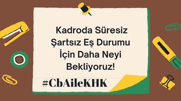 #CbAileKHK Ailemizle aynı çatı altında olmak istiyoruz