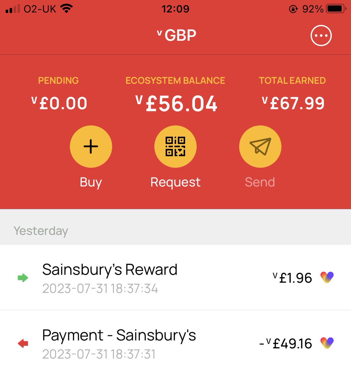 DJF1966's tweet photo. The Vow ecosystem working in real time 😊 In this case, 4% instant reward from a supermarket. Simple, seamless 👍 @Vowcurrency @singleidrewards #NDTVBigBonus #Shopping #RewardProgramme #blockchaintechnology https://t.co/MLcR2oGOgb