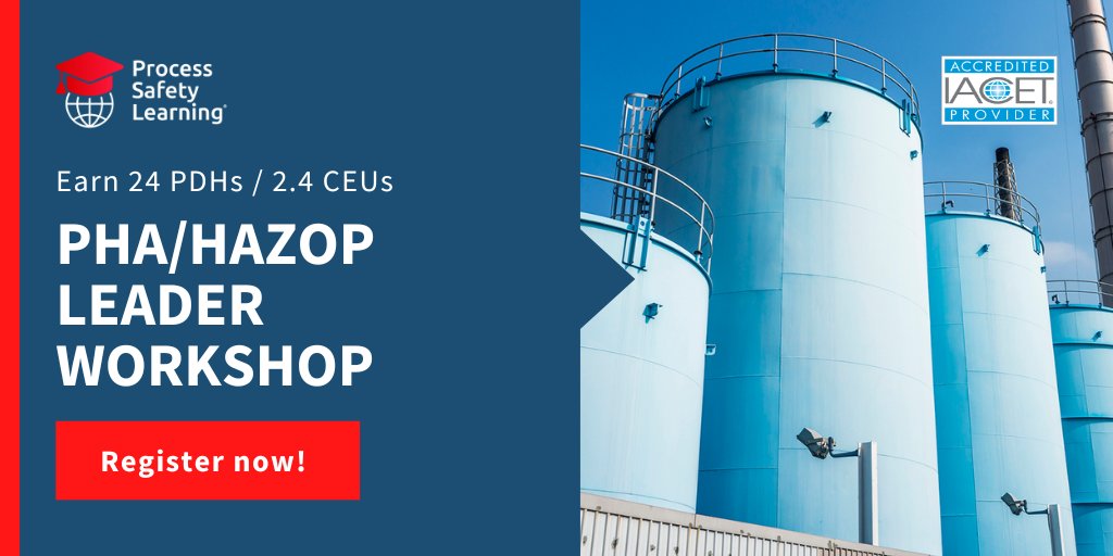 psl_lms's tweet image. 📣 Last chance alert! 🚨 Here&apos;s your opportunity to become a certified leader in #ProcessHazardAnalysis and #HAZOP! Our highly anticipated August workshop is just around the corner, and we want YOU to join us!  Hurry, time is running out! Register now: bit.ly/43iABFz