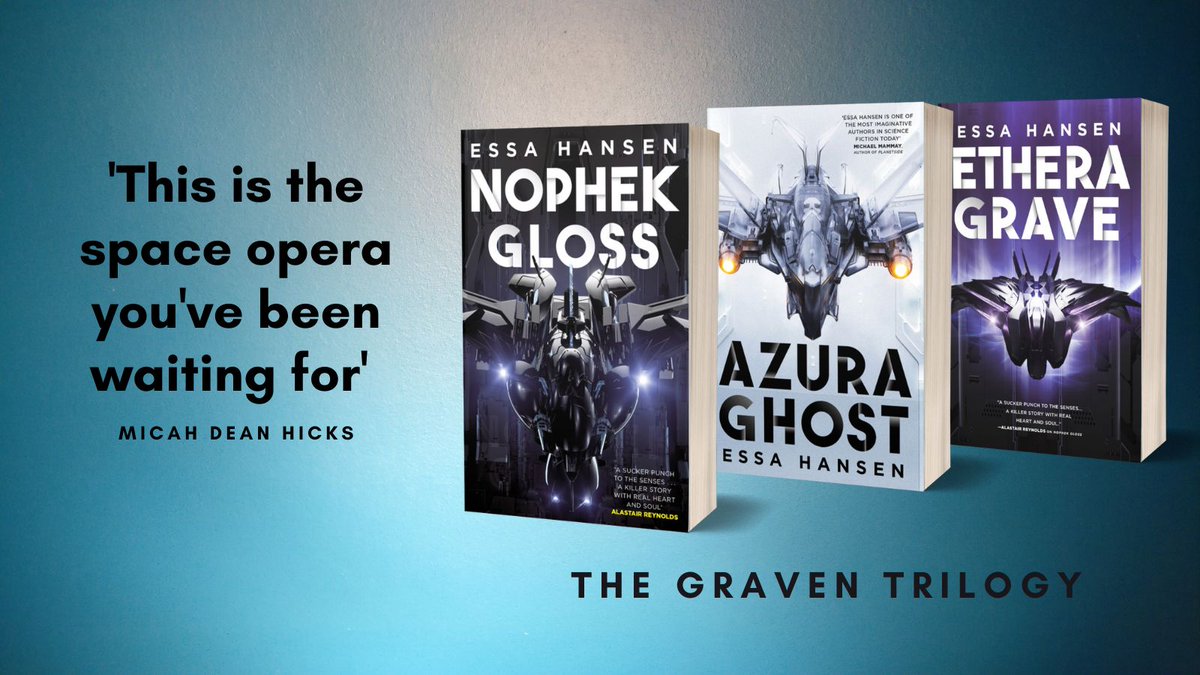 orbitbooks's tweet photo. ETHERA GRAVE, the final book in The Graven, is out now

This genre-bending, roller coaster of a trilogy from bold new voice @EssaHansen is a must-read for all fans of space opera

UK: https://t.co/0vXpJMtUml 
US: https://t.co/IVpXwff3Vy 
#spaceopera #thegraven #queersf #sfbooks https://t.co/TRimeIolY3