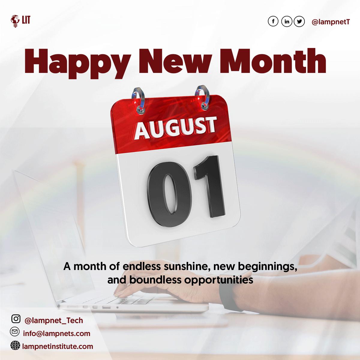 LampnetT's tweet photo. Welcome to August! Level up your expertise and secure your tech dream job in this new month.

Are you a beginner or looking to upskill, our expert-led onsite and virtual courses got you covered. 

🔗 Register: https://t.co/XpQCSdlsV6

#Africa #Niger #ECOMOG #August2023  #Tech https://t.co/zS9vvEuPCl