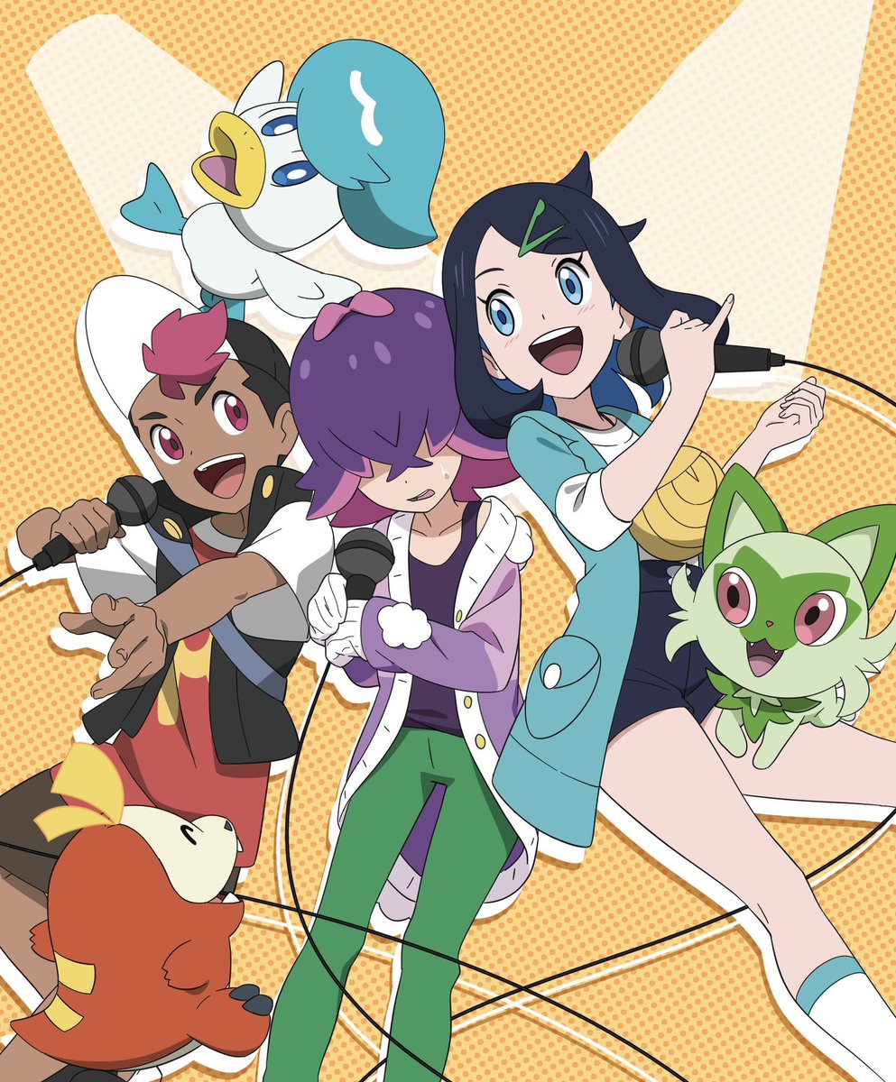 PiplupBubbleBea's tweet image. ust realized Roy and Liko being the main characters both represent red and blue and Dot’s colors, being the honorary third character makes sense because purple is a combination of red and blue.
So excited for the adventures of these three
#PokemonHorizons #anipoke