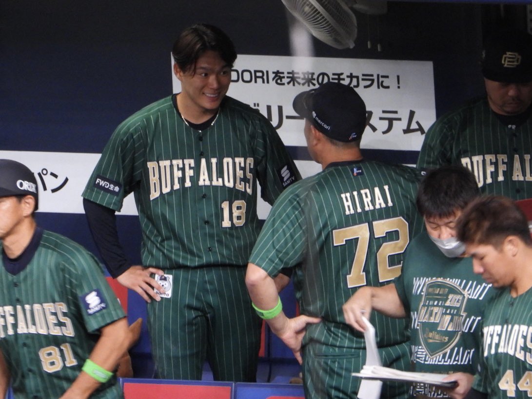 yakyucosmo's tweet photo. Yoshinobu Yamamoto tonight
7.0 IP, 7 H, 0 ER, 0 BB, 7 K
He now leads all Triple Crown categories for the third straight year https://t.co/BUwClvuTPa