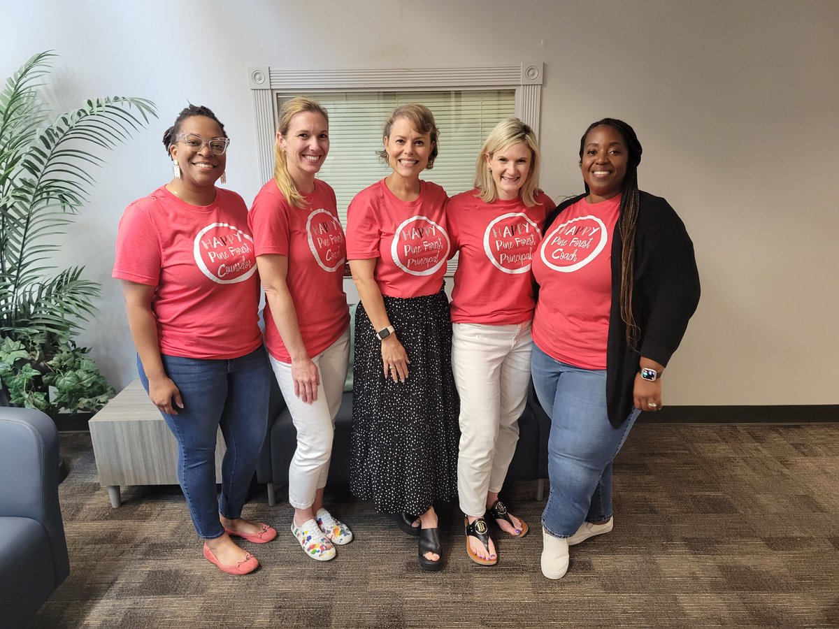 PFE's leadership team is ready for the upcoming 23-24 school year to serve our students, teachers and staff!! #Counselor #MathIC #Principal #AssistantPrincipal #ReadingIC #pfeishappy @HumbleISD_PFE @beverlymford