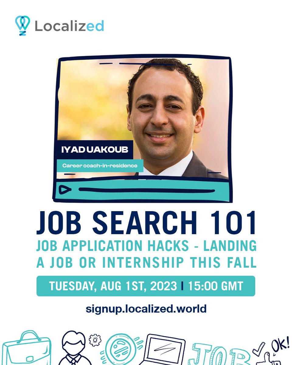 📣 Calling all job seekers!
Struggling to make your #jobapplication stand out?

Then don't miss today's highly interactive #workshop with our #CareerCoach in Residence, Iyad Uakoub, and take your job search to the next level! 

Sign up:  bit.ly/3QlEO8j

#CareerWorkshop