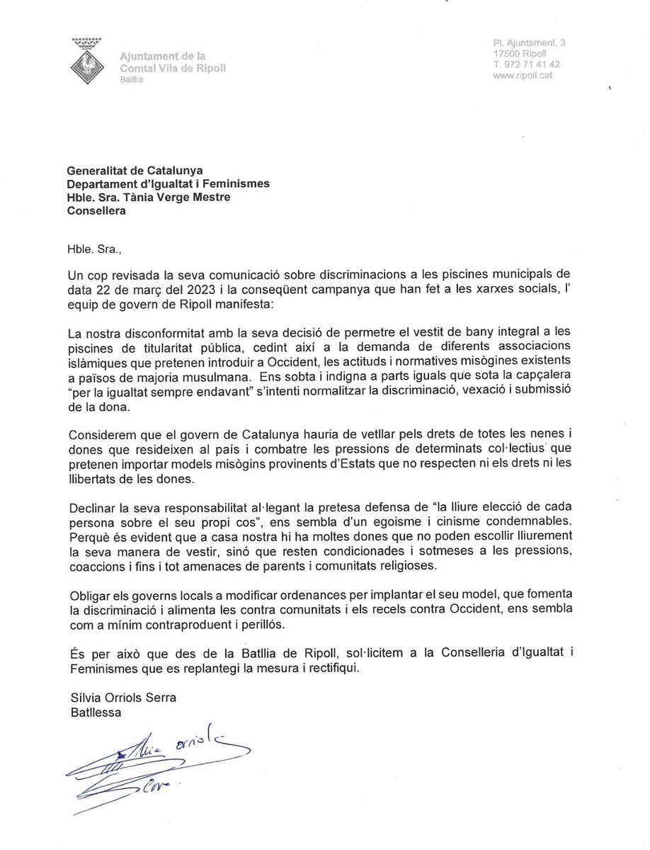 Sílvia Orriols tweet media